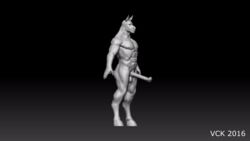 2016 3d animal_genitalia animal_penis animated anus ass equine gif horse horsecock male male_only mammal nipples nude penis simple_background testicles turntable_(animation) uncensored vck zbrush