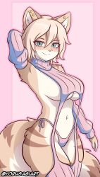 anthro big_breasts breasts female thick_thighs virgin_destroyer_sweater wide_hips yorusagi