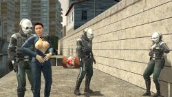 2boys 2girls 3d artist_request breasts breasts_out citizen citizen_(half-life_2) citizen_(half-life_series) civil_protection_(half-life_series) couple couple_love female gas_mask half-life half-life_(series) half-life_2 human human_female human_male human_only inden-ial male mask masked masked_female masked_male metropolice_(half-life_series) metropolice_female_(half-life_series) multiple_boys multiple_girls nipples seducing seductive seductive_smile semi_nude tempting