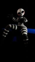 3d 3d_(artwork) breasts five_nights_at_freddy's fnaf glossyducks marionette_(fnaf) nude_female pose puppet_(fnaf) security_puppet_(fnaf) solo