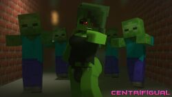 1futa 3d 4boys ass breasts centrifigual claire_(centrifigual) clothed_futanari clothing futa_with_male futanari green_body green_hair mine-imator minecraft monster monster_girl red_eyes smile tagme zombie_(minecraft) zombie_futa zombie_futa_(minecraft)