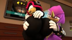 2boys 2males anthro ass ass_focus bee big_ass big_butt bubble_ass bubble_butt chameleon charmy_bee doppoarts espio_the_chameleon furry groping groping_ass huge_ass huge_butt male_only sega sonic_(series) sonic_the_hedgehog_(series)