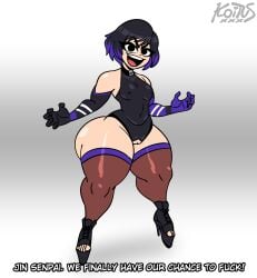 ass big_ass big_thighs breasts exposed_pussy high_heels hips koituskazam latex open_toe_shoes platform_heels pussy reina_mishima shortstack small_breasts stockings tekken tekken_8 thick thick_ass thick_hips thick_legs thick_thighs thighs wide_hips wide_thighs