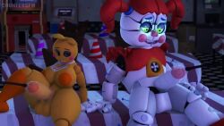 2futas 3d 3d_animation ahe_gao animated animatronic baby_(fnafsl) balls big_ass big_breasts big_penis breasts circus_baby circus_baby_(fnaf) circus_baby_(original) countersfm cum cumshot erection five_nights_at_freddy's full_color furry futa_only futanari handsfree_ejaculation lovetaste_chica milking milking_machine nipples no_penetration no_sound penis robot tagme toy_chica_(fnaf) toy_chica_(love_taste) video