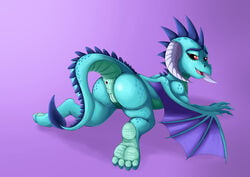 10s 2016 anthro anus dragon exelzior-maximus female friendship_is_magic horn my_little_pony princess_ember_(mlp) pussy smile solo wings