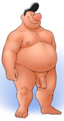 balls belly big_belly big_nose black_hair boringandalone cartoon_network dilf fat fat_man foreskin hair harold_(billy_and_mandy) male male_only nipples nude obese obese_male overweight overweight_male penis solo the_grim_adventures_of_billy_and_mandy uncut