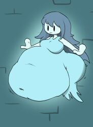 1girls absurd_res belly belly_bulge big_ass big_belly breasts curvyswirvy cute cute_pred female female_only female_pred ghost ghost_girl ghost_pred hi_res mob_face smile spooky's_house_of_jump_scares spooky_(shojs) vore