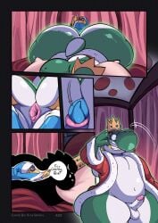 alfa_quinto_(artist) ass big_ass big_ass_(male) big_butt bubble_ass bubble_butt comic dat_ass dat_butt dumptruck_ass dumptruck_butt fat_ass fat_butt green_yoshi huge_ass huge_butt indoors kamek large_ass large_butt male mario_(series) massive_ass massive_butt page_2 penis plump_ass plump_butt possession round_ass round_butt testicles yoshi