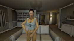 3d alyx_vance half-life half-life_2 half_naked hl2