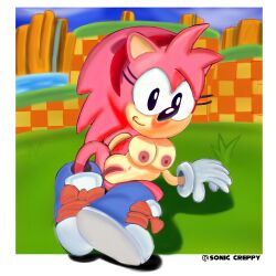 amy_rose classic_amy_rose large_breasts naked sega sonic_(series) sonic_cd sonic_creppy sonic_the_hedgehog_(series)