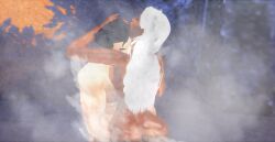 1boy 1girls 3d big_ass dark-skinned_female hairy_male hot_spring interracial james_howlett kissing_neck long_hair marvel marvel_cinematic_universe marvel_comics ororo_munroe pale-skinned_male pof3445 self_upload shiny_hair shiny_skin sims4 steam steaming_body steamy storm_(x-men) white_hair wolverine wolverine_(x-men) x-men