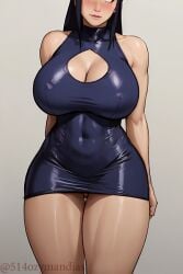 ai_generated huge_breasts hyuuga_hinata latex latex_suit naruto naruto_(series) naruto_shippuden ozymandias tagme thick_thighs wide_hips