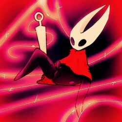 hollow_knight hornet_(hollow_knight) needle pussy pussy_on_display red_dress spider threads