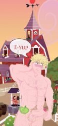 apples big_boy big_breasts big_macintosh_(mlp) big_men big_penis cowboy farm furry gay gay_male green_eyes homosexual homosexual_male my_little_pony naked rulito_yaoi_888 yaoi