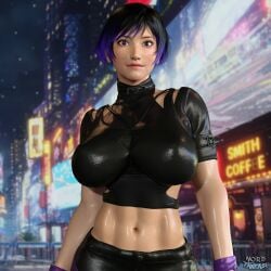 1girls 3d athletic athletic_female big_breasts black_and_purple_hair black_hair breasts chest curvaceous curvy curvy_figure digital_media_(artwork) eyebrows eyelashes eyes female female_focus fit fit_female hair hips hourglass_figure human large_breasts legs light-skinned_female light_skin lips mature mature_female namco nordfantasy purple_hair reina_mishima slim_waist tekken tekken_8 thick thick_legs thick_thighs thighs tomboy top_heavy waist wide_hips