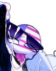 2boys countryhumans cum cum_in_mouth cum_on_body cum_on_tongue gay nato_(countryhumans) oceanic_pallete open_mouth penis smile sunglasses sunglasses_on_head sweat sweatdrop sweating tagme teeth tongue_out united_states_of_america_(countryhumans)