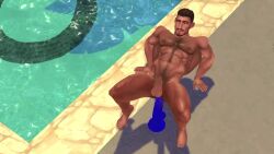 1boy 1human 3d 3d_(artwork) 3d_animation 3d_model anal anal_insertion anal_masturbation animated bara bara_ass bara_tiddies bara_tits dildo first_post_of_artist gay gay_sex in-game male male_focus male_nudity male_only massimosims masturbation moaning moaning_in_pleasure mp4 muscular_male nude_mod oc original_character poolside riding riding_dildo sex_toy sex_toy_in_ass sex_toy_insertion solo sound tagme tan-skinned_male the_sims the_sims_4 twitter video