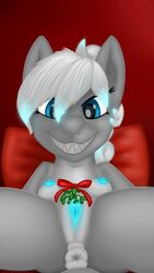 2016 anatomically_correct anatomically_correct_pussy animal_genitalia animal_pussy anus areola ass big_breasts big_crotchboobs bigbidoof bioluminescence blue_eyes breasts christmas crotchboobs equine fan_character female feral fish glow glowing glowing_nipples glowing_pussy hair holidays hooves horse hybrid lacera_viscera looking_at_viewer mammal marine mistletoe my_little_pony nipples nude plant pony pussy shark simple_background smile solo teeth