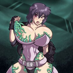 bio_suit ghost_in_the_shell ghost_in_the_shell_stand_alone_complex huge_breasts kusanagi_motoko living_suit nipples rape tagme