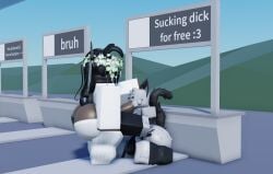 2boys 3d amiio big_ass big_penis black_hair blacked cum cum_drip dark_skin erection femboy fur furry gay gay_sex male penis rate_my_avatar roblox roblox_game robloxian self_upload tagme thick thighs