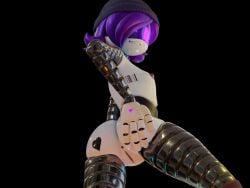 1girls 3d 3d_model alexandrstariy anus ass barcode beanie beanie_hat breasts female female_only glitch_productions hand_on_ass hat heart_tattoo looking_at_viewer looking_down looking_down_at_viewer murder_drones nude nude_female purple_eyes purple_hair purple_nipples pussy robot robot_girl robot_humanoid short_hair showing_off_ass small_breasts solo solo_female stepanaan tattoo uzi_(murder_drones) wink worker_drone