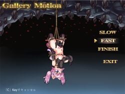 1girls animated bat black_legwear breasts cat_ears catgirl defeated game_cg huge_breasts long_hair nipples pink_hair rape sucking sucking_nipples tagme video violation