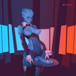 1futa 2024 alien alien_girl alien_humanoid areolae armwear asari balls big_breasts big_penis bioware blue_skin breasts breasts_out clothed clothing detached_collar erection futa_only futanari gloves humanoid humanoid_penis legwear leotard liara_t'soni long_penis looking_at_viewer mass_effect mostly_nude neck_ribbon nipples one_eye_closed orange_eyes penis smiling smiling_at_viewer smooth_balls smooth_penis solo standing tailbox thick_thighs thigh_squish tray wide_hips wink winking_at_viewer wrist_cuffs