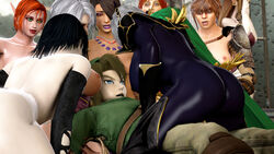 1boy 3d 3d_(artwork) blue_skin cheating clothed_male_nude_female cowgirl_position crossover crowd crying dark-skinned_female dark_elf dark_hair dark_skin digital_ero elf elf_female fallen_throne final_fantasy final_fantasy_x harem humanoid interracial isabella_valentine kid_icarus link link_(twilight_princess) lulu_(final_fantasy) malesub multiple_girls netorare palutena pointy_ears princess_zelda queen_nualia sandra_the_daywalker silver_hair soul_calibur soul_calibur_iv source_filmmaker tagme the_legend_of_zelda twilight_princess voyeur zelda_(twilight_princess)