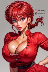 1girls ai_generated big_breasts entity_ai female_only ranma-chan ranma_1/2 ranma_saotome solo solo_female