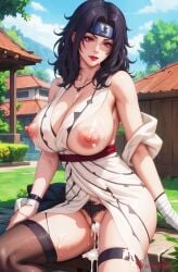 1girls after_sex after_vaginal ai_generated almost_naked bandaged_arm bandages black_hair breasts_out breasts_out_of_clothes cum cum_in_pussy cum_inside cumdrip erect_nipples female female_only g-string g-string_aside headband kimono kimono_open kunoichi kurenai_yuhi legwear light-skinned_female light_skin lipstick makeup mature mature_female mature_woman milf mismatched_legwear mostly_nude nai_diffusion naruto naruto_(series) naruto_shippuden necklace ninja nipples open_clothes partially_clothed pubic_hair pubic_hair_peek puffy_nipples red_eyes solo solo_focus stable_diffusion stockings sweetiee thick_thighs thighs voluptuous voluptuous_female yuuhi_kurenai