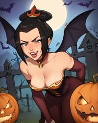 1girls ai-kun ai_generated avatar_legends avatar_the_last_airbender azula female fire_nation halloween halloween_costume nickelodeon