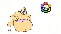 animated cursed dandy's_world dildo dildo_in_ass fat glisten_(dandy's_world) jxci masturbation meme micro_penis obese obese_male rotoscoping self_upload shitpost tongue_out traced traced_animation traced_art