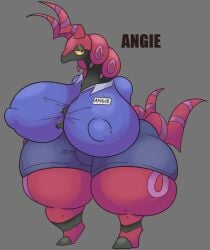 1girls anthro ass breasts breasts_bigger_than_head clothing huge_ass huge_breasts massive_ass nipple_bulge nipples nipples_visible_through_clothing oc piratebay pokemon pokemon_(species) scolipede thick_thighs tight_clothing wide_hips
