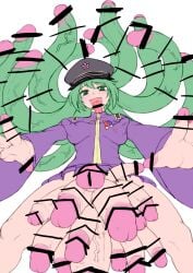 bar_censor body_horror breasts censored decaphallia futanari hatsune_miku huge_cock intersex multi_genitalia multi_penis penis penis_digits penis_everywhere penis_fingers penis_hair penis_nipples penis_tongue pentaphallia polyphallia senbon-zakura_(vocaloid) unusual_genitalia_placement unusual_penis_placement vocaloid what wrong_(artist)