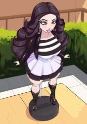 background bimbo bimbo_lips bimbofication bimbofied bratz bratz_petz doll doll_girl high_heel_boots high_heels jade_(bratz) jose12mexico minigirl miniskirt naughty_face
