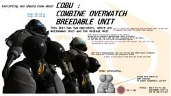 armored_female big_ass big_breasts breast_bigger_than_head combine_(half-life_series) combine_soldier_(half-life_series) dark-skinned_female dark_skin faceless_character faceless_female fertile gas_mask half-life:_alyx half-life_(series) masked_female ovum vanilla1145
