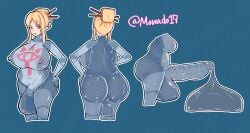 1futa blonde_hair bodysuit breasts bulge bulge_through_clothing chubby cum_balloon futa_only futa_sans_pussy futanari genderswap_(mtf) glasses intersex large_ass large_breasts large_penis link_(breath_of_the_wild) monado17 nintendo rule_63 self_upload sheikah_clothes sheikah_link skin_tight the_legend_of_zelda the_legend_of_zelda:_breath_of_the_wild