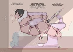 1boy alphabravo anal bondage dildo_in_ass helpless helpless_male male predicament predicament_bondage self_bondage sex_toy sex_toy_insertion skinny vibrator