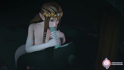 1futa 1girls 3d animated areolae arm_gloves artist_name blowjob blue_eyes breasts brown_hair dickgirl elf_ears erection fellatio female_on_futa futa_on_female futa_with_female futanari gloves grey_penis handjob huuu intersex looking_at_partner midna nintendo nipples no_sound oral penis pointy_ears princess_zelda source_filmmaker sucking the_legend_of_zelda twili_midna twilight_princess two-handed_handjob two_handed_stroking video watermark zelda_(twilight_princess)