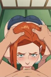 ai_generated anime ass blonde_female hentai lewd medium_breasts nsfw porn pussy sex