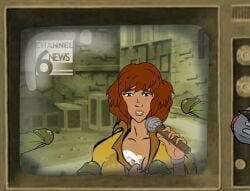 2d 2d_animation akabur animated april_o'neil april_o'neil_(tmnt_1987) black_eyes blush breasts brown_hair bukkake condom cum cum_on_breasts cum_on_clothes cum_on_clothing cum_on_face cum_on_hair cum_on_microphone cum_on_object cumshot donatello english_language excessive_cum facial female genital_fluids leonardo longer_than_30_seconds longer_than_one_minute male male_masturbation master_splinter masturbation michelangelo mp4 multiple_boys news_reporter nipples on_model_audio original_voice penis pornography raphael semen semen_on_body semen_on_breasts semen_on_chest semen_on_upper_body sound straight teenage_mutant_ninja_turtles television tmnt_1987 video watching_porn watching_television