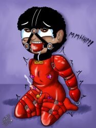 1boy ahe_gao ahegao armbinder bdsm black_hair bondage collar crying crying_with_eyes_open cum cum_under_clothes cumming erect_penis erection gag gagged gagging latex_bodysuit latex_clothing latex_gloves latex_suit latino latino_male male mateo_(sanz) oc original_character scared scared_expression short_hair submissive_male teen teenage_boy teenager torture vibrator vibrator_on_nipple vibrator_on_penis young younger_male
