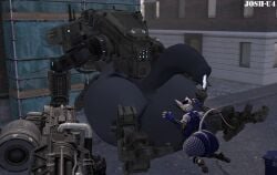 extreme_size_difference face_on_balls female holding_weapon huge_balls huge_cock hugging_balls josh-u4 legion_(titanfall) massive_balls massive_penis mecha minigun officer_flint_(foretbwat) on_top police police_hat police_uniform precum rat robot size_difference tail thick_ass thick_thighs titanfall titanfall_2 weapon white_hair