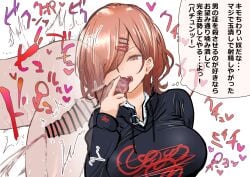 atotama ballbusting ballbusting_orgasm blood_splatter higuchi_madoka idolmaster idolmaster_shiny_colors