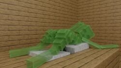 3d 3d_animation animated anus anus_peek balls balls_deep big_ass big_breasts cubic_body cubic_breasts cum cum_in_onahole cum_inside female fleshlight futa_focus futa_only futanari green_body intersex loop looping_animation minecraft multiple_angles naked naked_female naked_futa onahole ponytail ponytails slime slime_(minecraft) slime_girl solo solo_female solo_futa sound sound_effects tagme video yakuman_player_(artist)