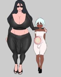 1boy 1futa biancalife dark-skinned_femboy dark_skin femboy futanari kota_(biancalife) light-skinned_futanari light_skin male tagme x-ray