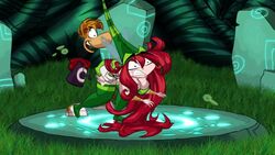 1boy 1girls animated ass betilla_(rayman) clothed gasp hat humping incest long_hair long_red_hair male milf mother_and_son nymph_(rayman) rayman rayman_(series) rayman_origins red_hair surprised