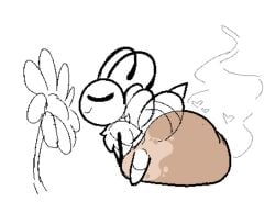 antennae_(anatomy) anthro arthropod bee bug_fables closed_eyes clothed clothing diaper diaper_only excessive_feces fairyfudge feces female flower heart_symbol hymenopteran hyper hyper_feces hyper_soiling insects moonsprout_games neck_tuft plant scat scat sketch smile sniffing soiled_diaper soiling soiling_diaper solo stinger stink_fumes tail topless tuft unclean_diaper used_diaper vi_(bug_fables) wearing_diaper wings