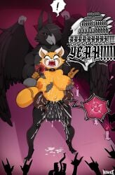 2021 aggressive_fertilization aggressive_retsuko aggretsuko anthro audience balls beak big_breasts black_penis bodily_fluids breasts burning cell clothed clothing collar collar_only crowd cum cum_in_pussy cum_inflation cum_inside cum_on_balls cum_on_breasts cum_on_penis dialogue duo electronics erection feathered_wings feathers female female_penetrated fur genital_fluids genitals group hair hotkeke1 impregnation inflation internal jam_out_with_your_clam_out looking_at_viewer looking_surprised lyrics male male/female male_penetrating male_penetrating_female microphone nipple_piercing nipples nude nude_in_front_of_audience on_stage open_mouth ovum ovum_with_heart penetration penile penis performance piercing precum public public_nudity public_sex pussy retsuko rock_out_with_your_cock_out screaming sex singing sperm stage standing tongue vaginal wings zerva_von_zadok_(capesir)