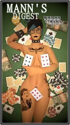 covered_nipples covering_crotch cristy_gallagher_(femscout) cristygallagher femscout femscout_(alt_design) goth goth_girl goth_tomboy nerd poker solo team_fortress_2 tomboy